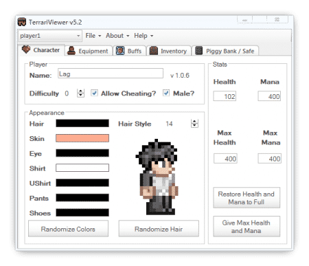 TerrariViewer v6.3 - Редактор инвентаря