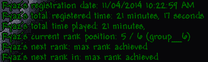 Time Based Rank System для tShock Time Based Rank System для tShock