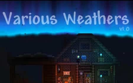 Various Weathers: мод на погоду для Террарии