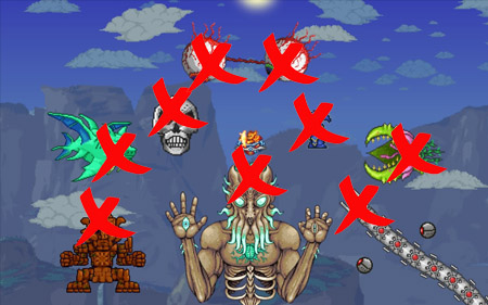 S01P07: The Evolution of my Terraria Boss Arenas: A retrospective look at  my early designs